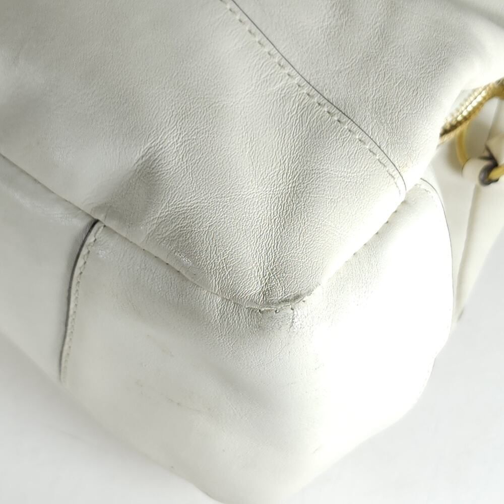 Coach Chelsea Jayden 17811 Leather Ivory/ Off White Carryall Tote Satchel Bag - Picture 14 of 16